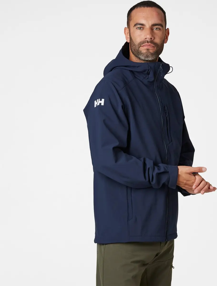 Helly Hansen Paramount Hooded Softshell Jack - Heren - Blauw - Maat XL - afbeelding 4 van 6