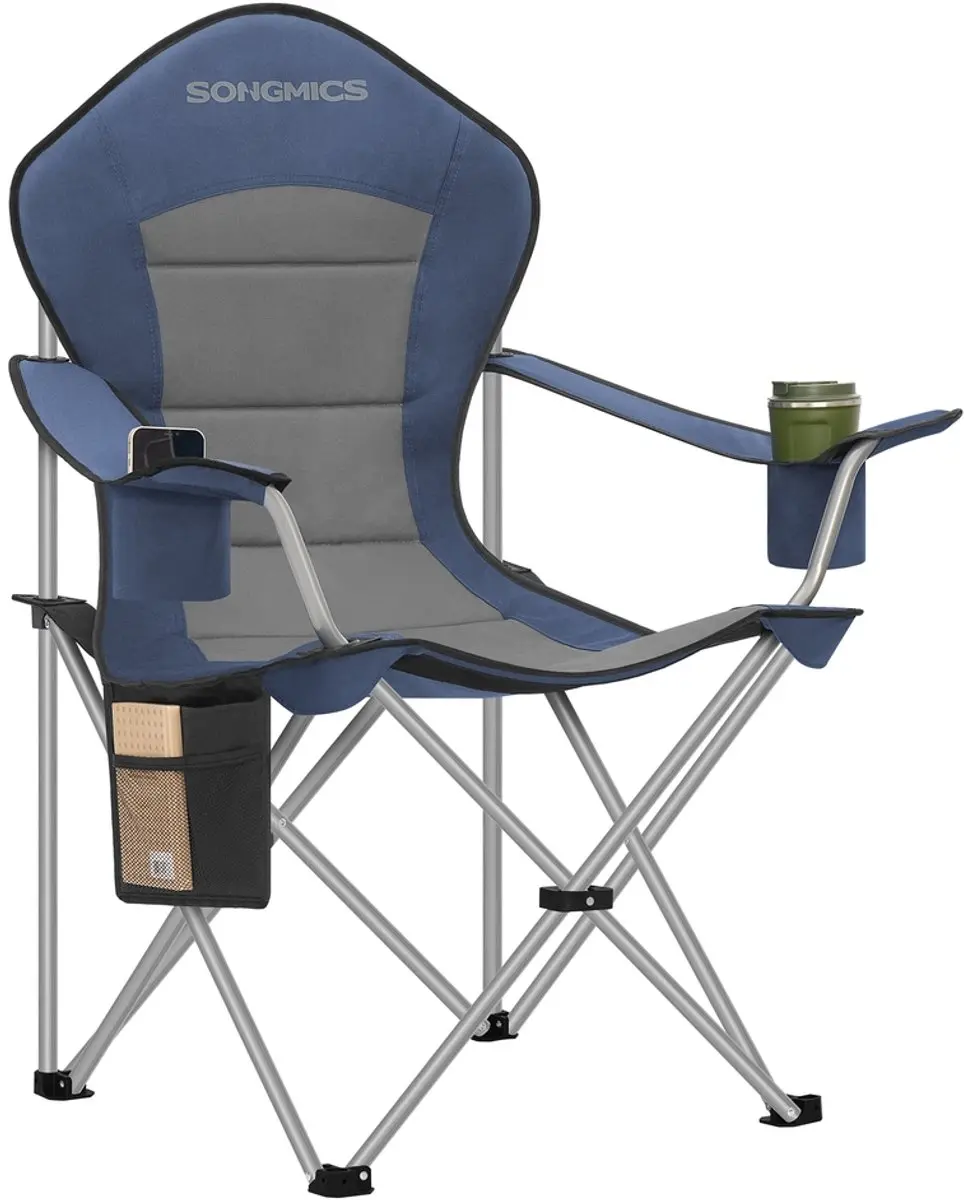 Campingstoel met hoge rugleuning