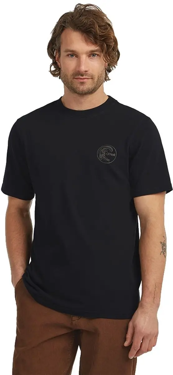 O´neill O´riginals Back Print T-shirt Met Korte Mouwen Zwart M Man