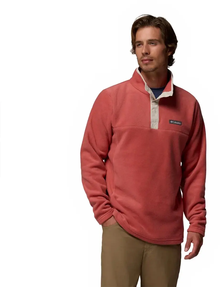 Columbia Steens Mountain™ Snap Ii Fleece Met Halve Rits Rood L Man