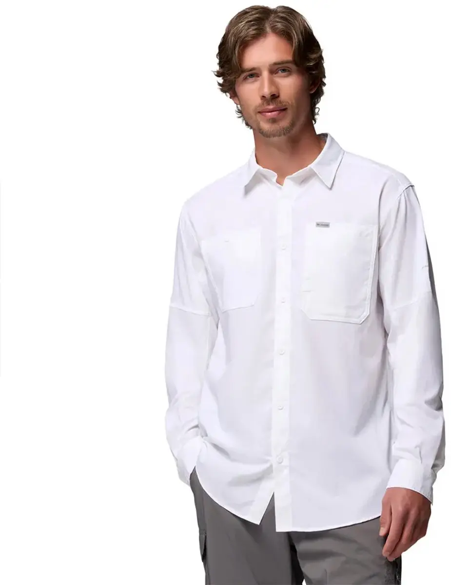 Columbia Silver Ridge™ Utility Ii T-shirt Met Lange Mouwen Wit 2XL Man