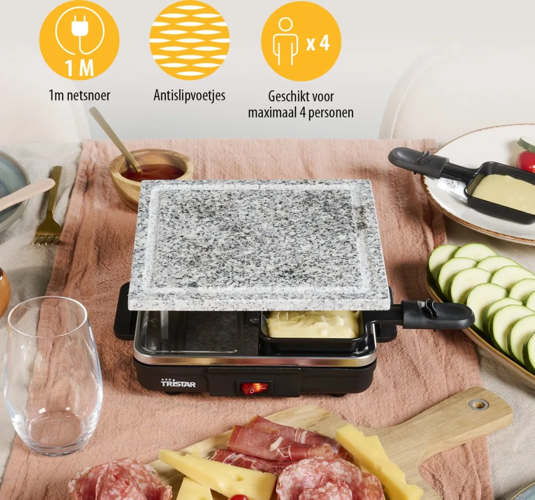 Tristar Gourmetset RA-2745 - 600W - 4 Personen - afbeelding 4 van 6