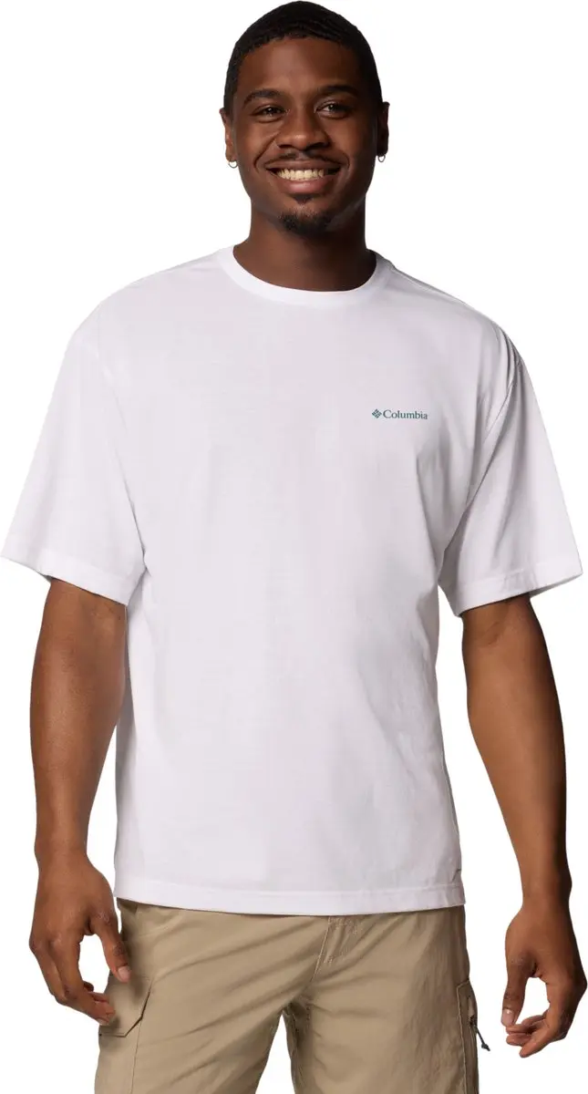 Columbia Cedar Trail Back Graphic Tee, Mannen, Wit, T-shirt, maat: M