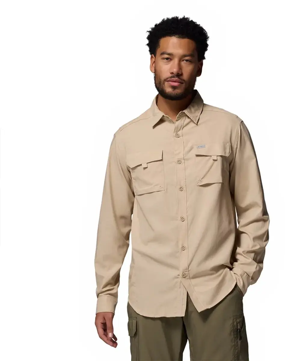 Columbia Silver Ridge™ Utility Ii T-shirt Met Lange Mouwen Beige L Man