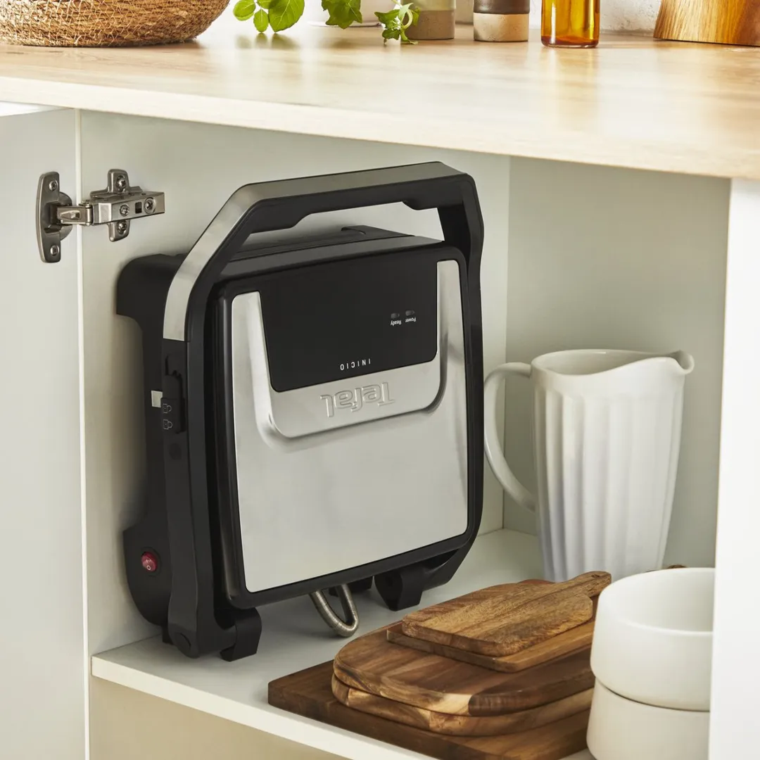 Tefal Inicio Classic GC271D10 Paninimaker & Grill - 2180W - Zwart/RVS