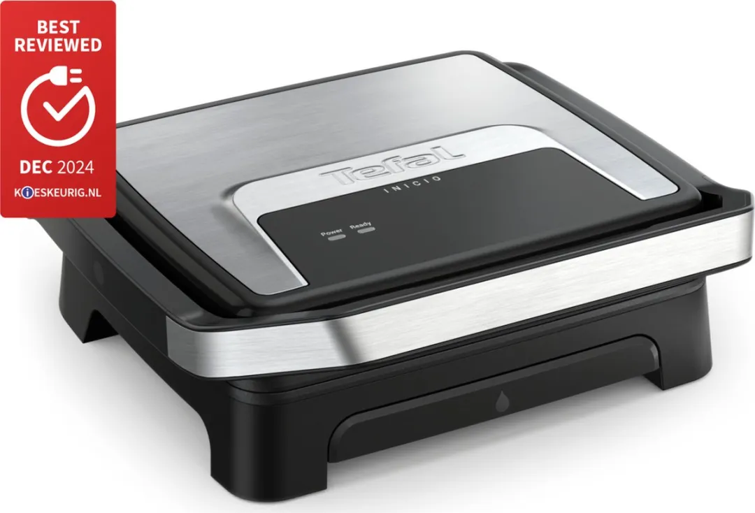 Tefal Inicio Classic GC271D10 Paninimaker & Grill - 2180W - Zwart/RVS