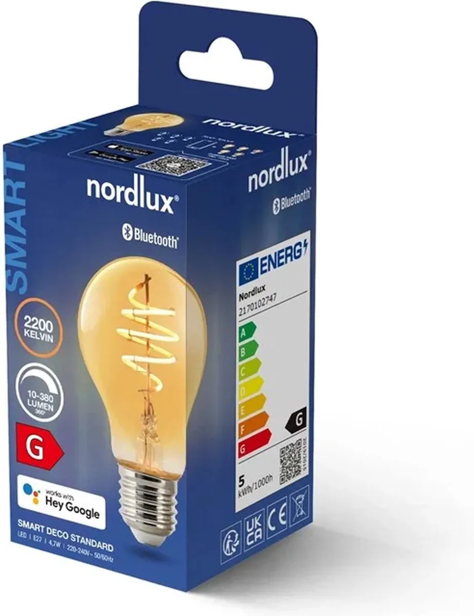 Nordlux A60 Smart Filament E27 Goud 2200K - afbeelding 6 van 6