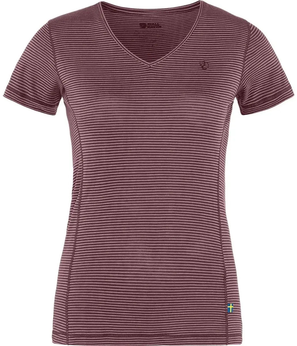 Fjällräven Abisko Cool T-shirt Met Korte Mouwen Paars XS Vrouw
