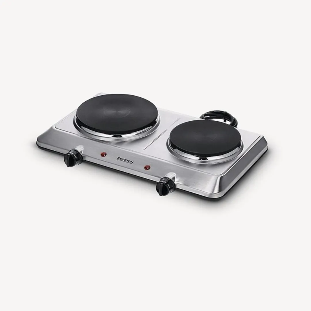 Severin DK 1014 Dubbele Kookplaat RVS - 2 Zones 1000W/1500W - afbeelding 6 van 6