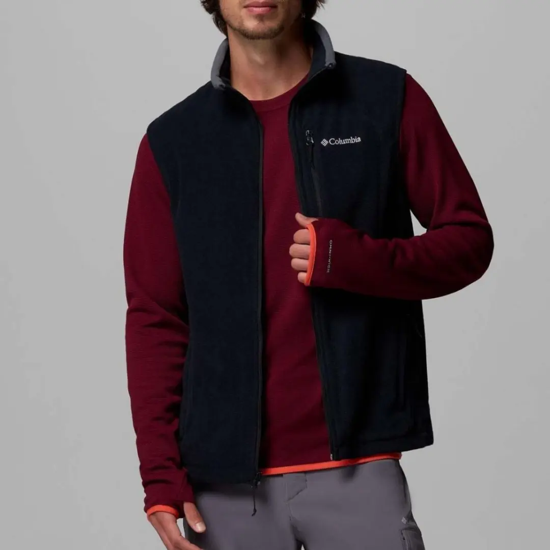 Columbia Fast Trek Fleece Vest Heren - Zwart - afbeelding 4 van 6
