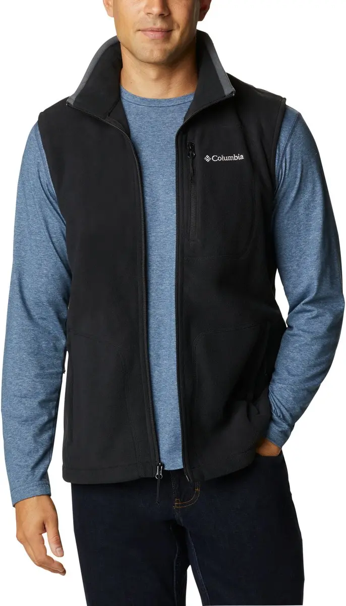 Columbia Fast Trek Fleece Vest Heren - Zwart - afbeelding 2 van 6