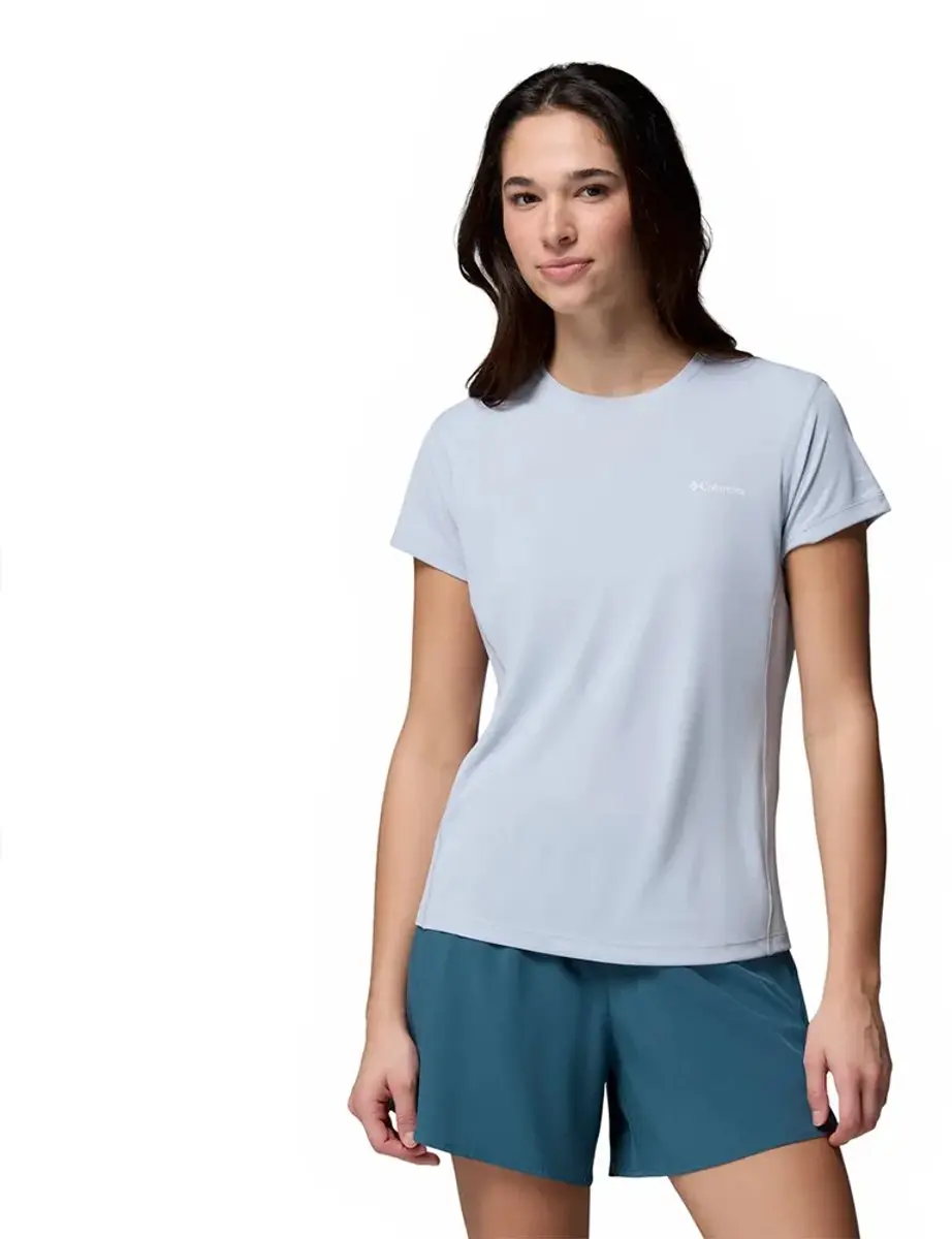 Columbia Zero Rules™ Light Crew T-shirt Met Korte Mouwen Blauw M Vrouw
