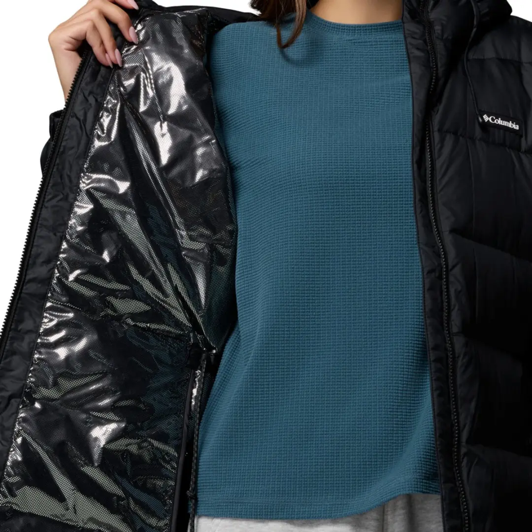 Columbia Pike Lake III Long Jacket Dames Outdoorjas - Zwart - afbeelding 6 van 6