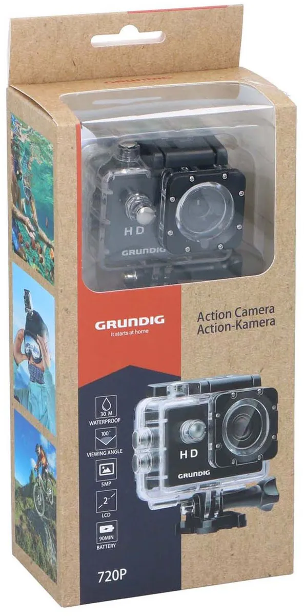 Grundig Action Cam HD 720p 1940389 - Zwart