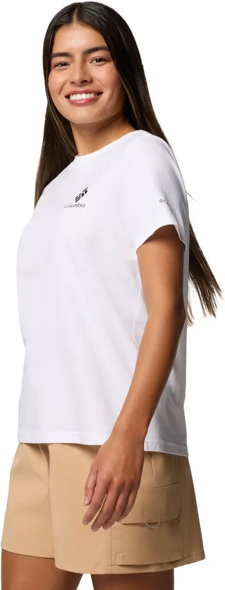 Columbia Rolling Bend Graphic SS T-shirt Dames - Wit - XL - afbeelding 2 van 4