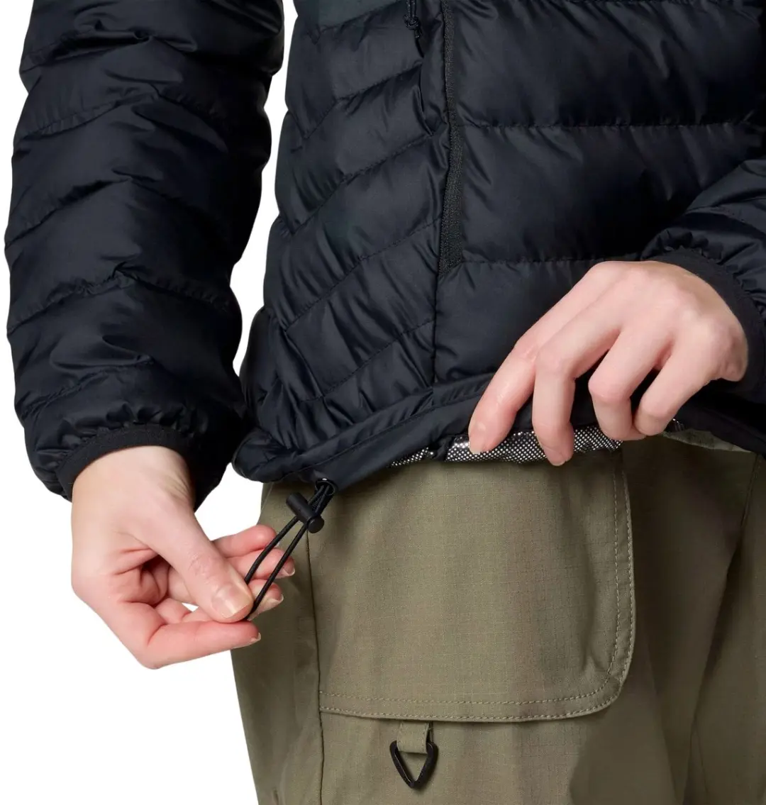 Columbia Powder Lite II Dames Hooded Jas - Zwart - afbeelding 2 van 6