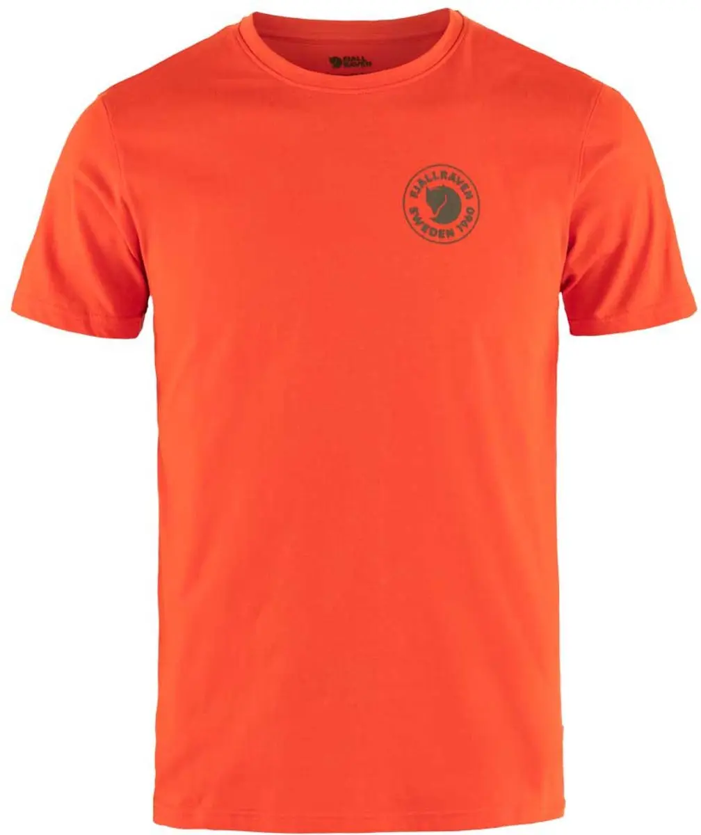 Fjällräven 1960 Logo T-shirt Met Korte Mouwen Oranje S Man