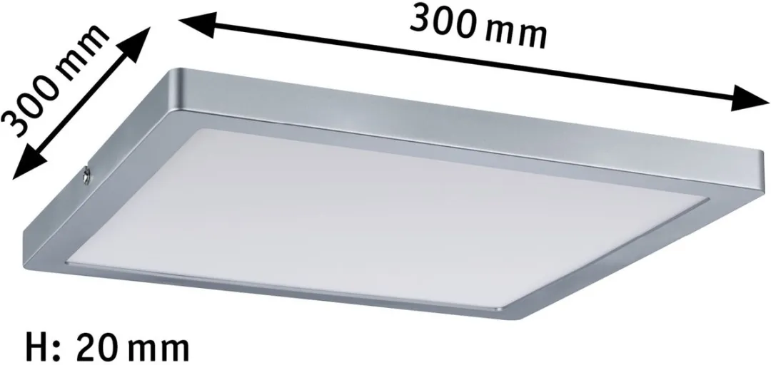 Paulmann LED-paneel Atria 16,5W 1450lm 4000K - Chroom mat