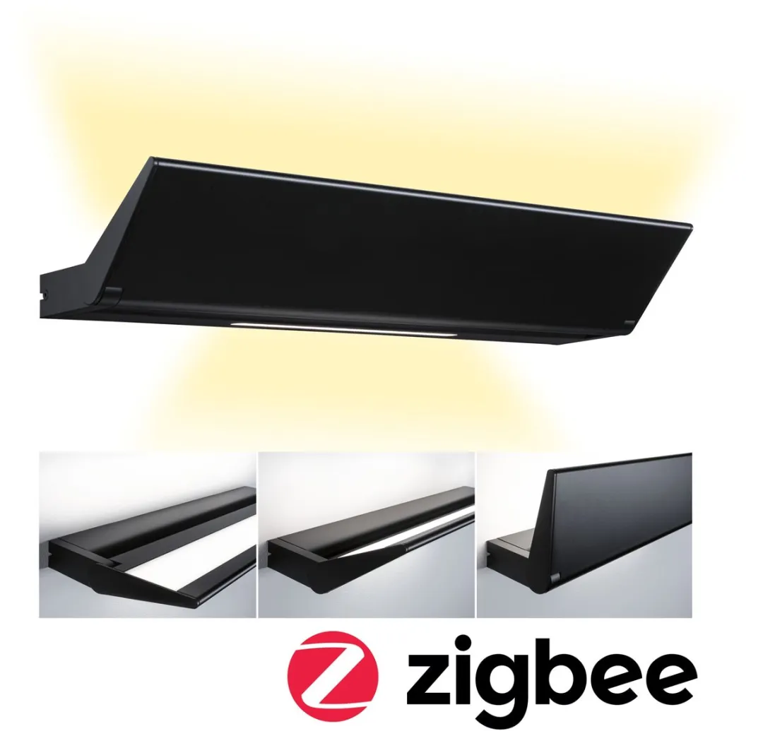Paulmann LED Wandlamp Ranva Zigbee 800lm Tunable White - Zwart mat