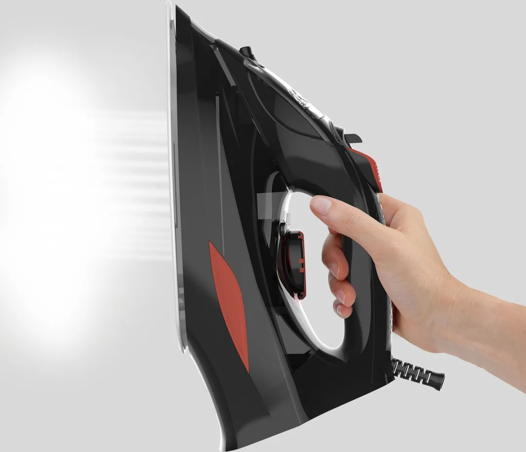 BLACK+DECKER BXIR3000E Stoomstrijkijzer 3000W - 420ml - Zwart/Rood