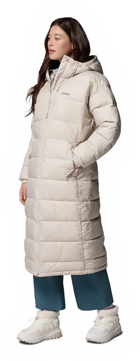 Columbia Pike Lake III Lange Gewatteerde Jas - Beige - XS - afbeelding 4 van 6