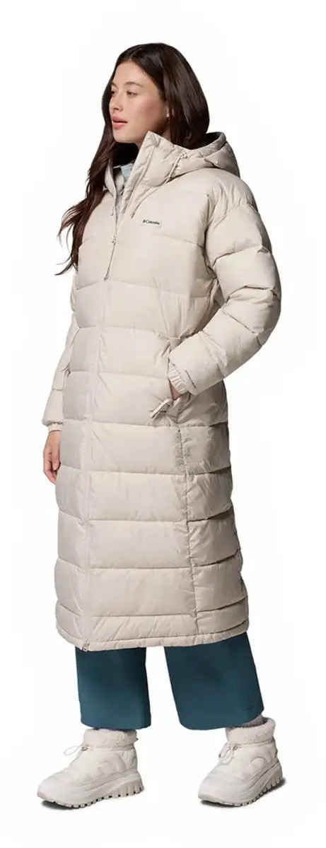 Columbia Pike Lake III Lange Gewatteerde Jas - Beige - XS - afbeelding 6 van 6