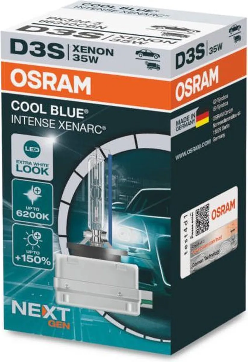 Osram Xenarc Cool Blue D3S Xenonlamp 35W - afbeelding 4 van 6