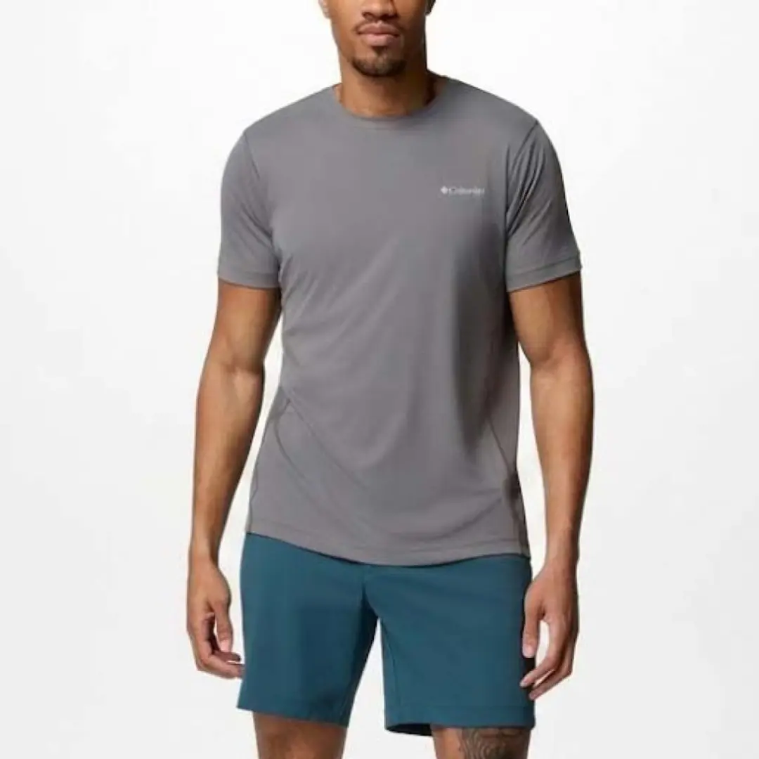 Columbia Zero Rules™ Crew T-shirt Met Korte Mouwen Grijs 2XL Man