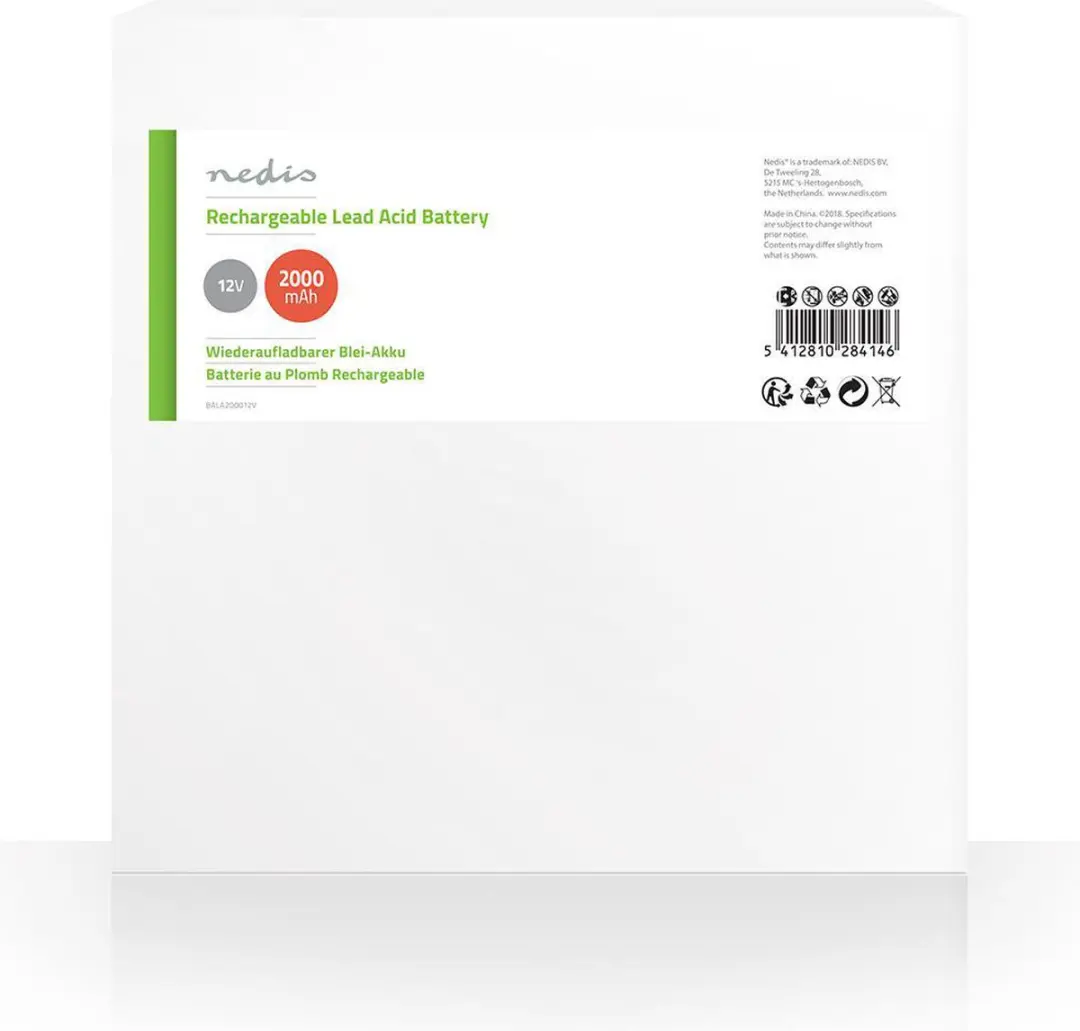 Nedis BALA200012V Oplaadbare Loodaccu - 12V - 2000mAh - afbeelding 3 van 6