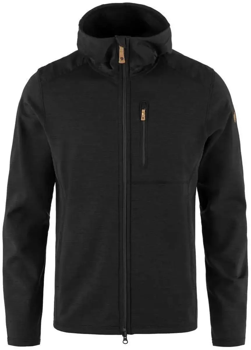 Fjällräven Keb Fleece Hoodie - Fleecevest - Heren Black L - afbeelding 4 van 4