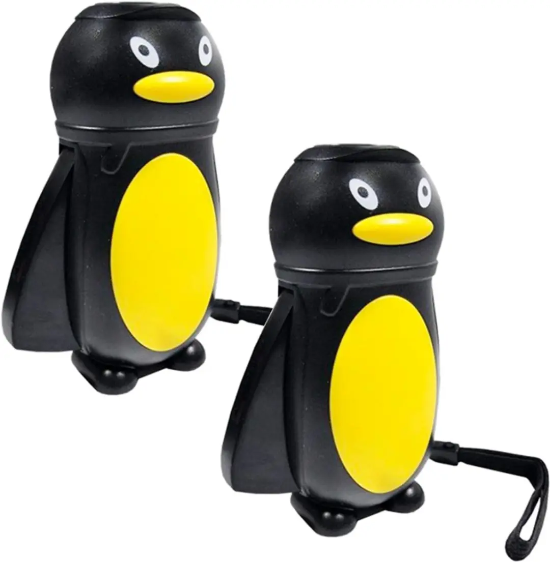 Dynamo Oplaadbare LED Zaklamp in vorm van een pinguin