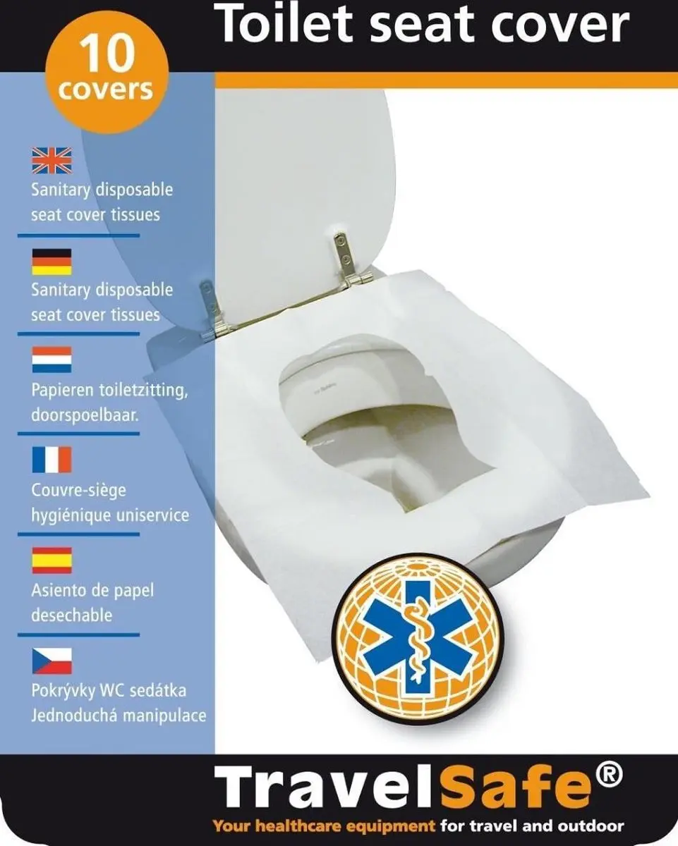 TravelSafe Toiletbrilhoesje - Wit - afbeelding 2 van 2