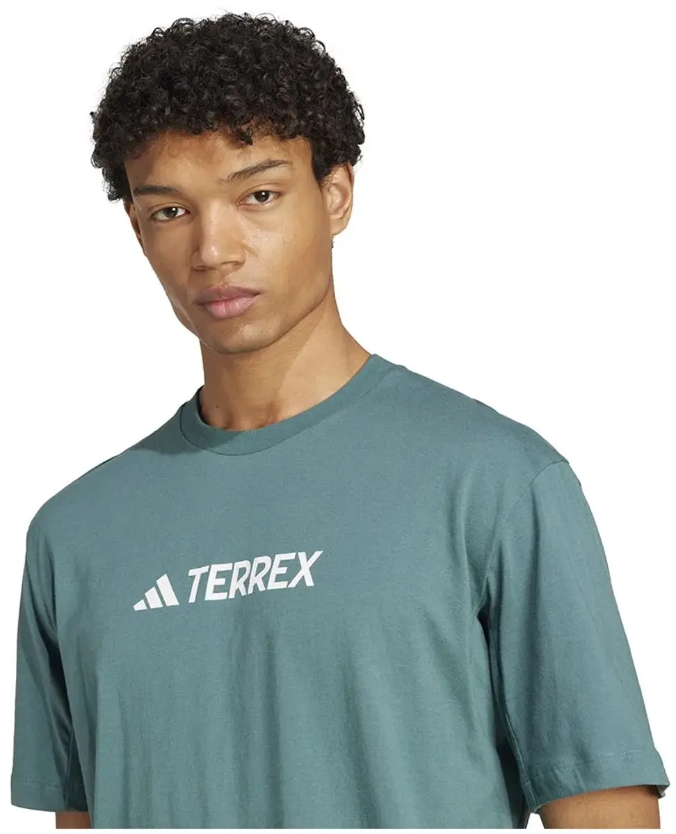 adidas Terrex Classic Logo T-shirt - Preloved Teal - M - afbeelding 2 van 3