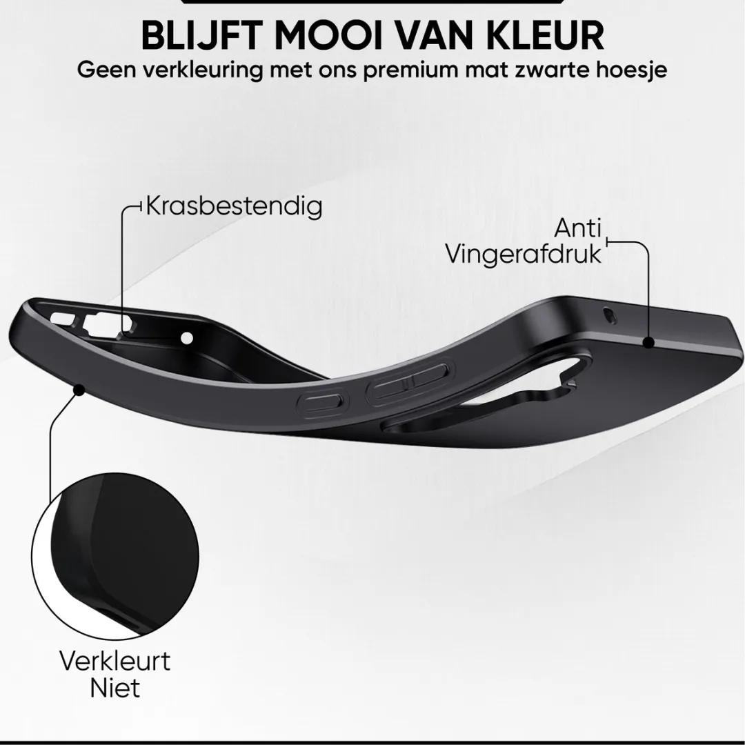 NUVEX Hoesje Samsung Galaxy S25 - Anti-Shock Zwart