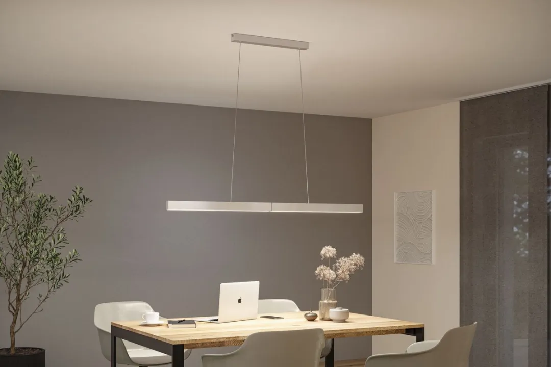 Paulmann LED Hanglamp Aptare Zigbee RGBW+ - 2x16W - Alu geborsteld