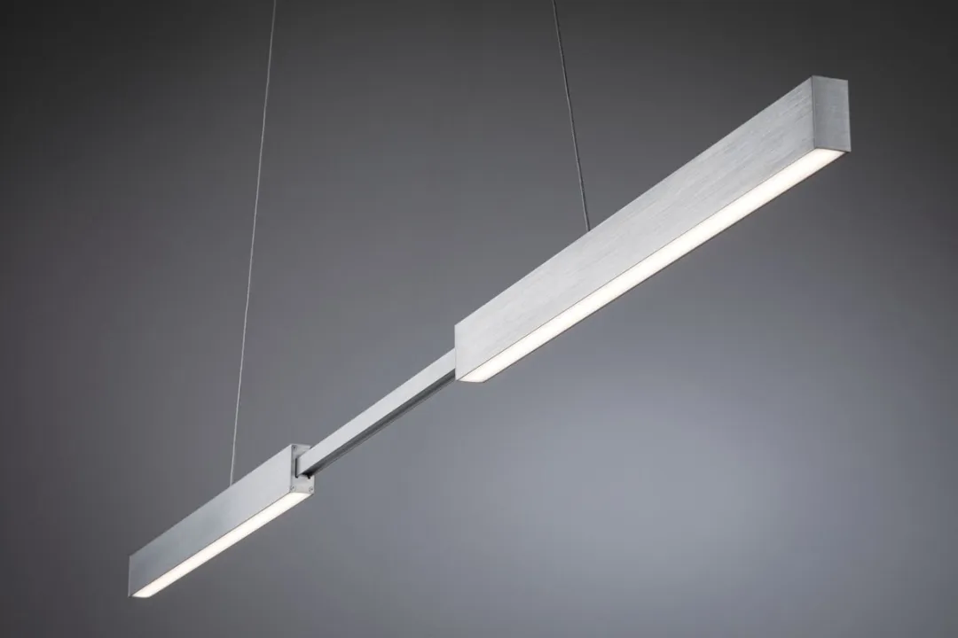 Paulmann LED Hanglamp Aptare Zigbee RGBW+ - 2x16W - Alu geborsteld