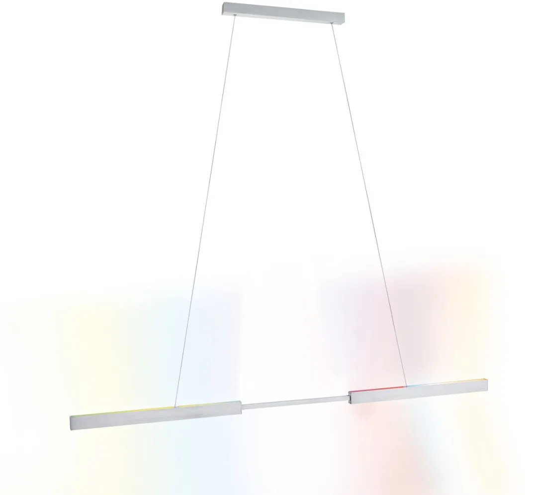 Paulmann LED Hanglamp Aptare Zigbee RGBW+ - 2x16W - Alu geborsteld