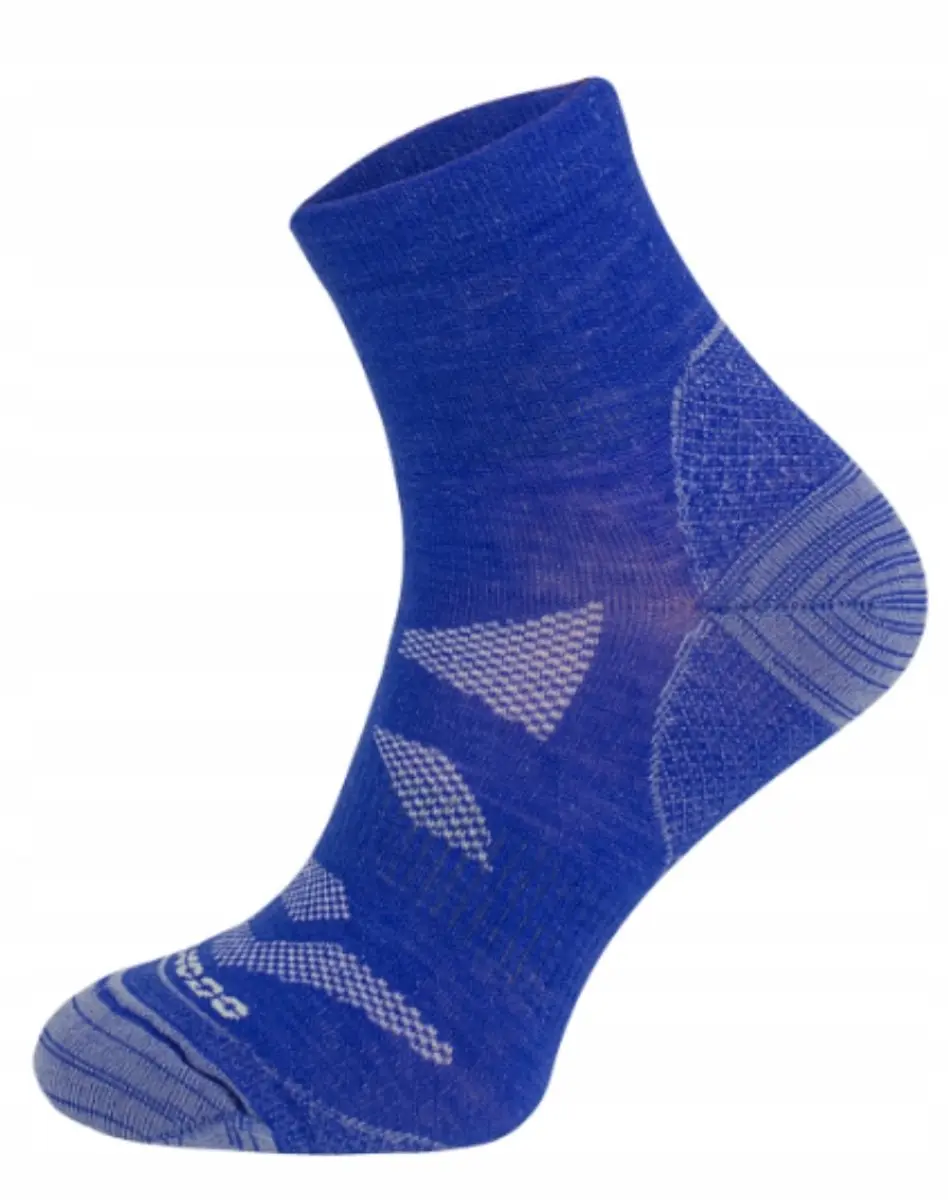Comodo TR22 Merino Wandelsokken Lichtgewicht Quarter Blauw 39-42