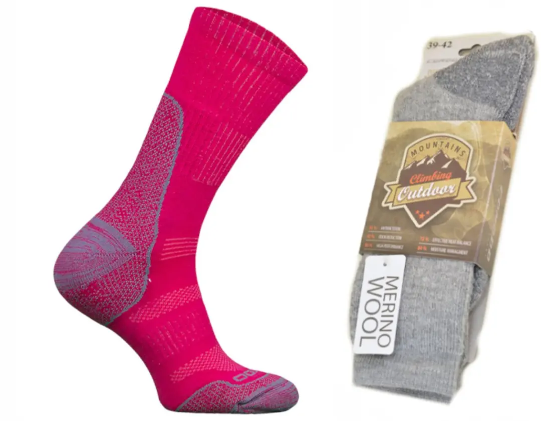 Comodo TR12 Merino Wandelsokken Roze Maat 35-38