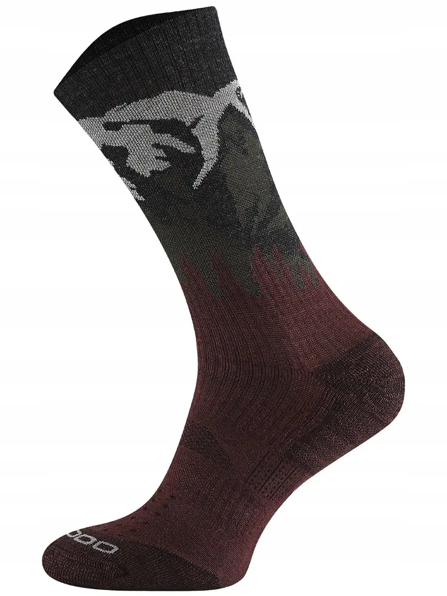 Comodo Merino Fusion Trekking Sokken Burgundy Maat 43-46