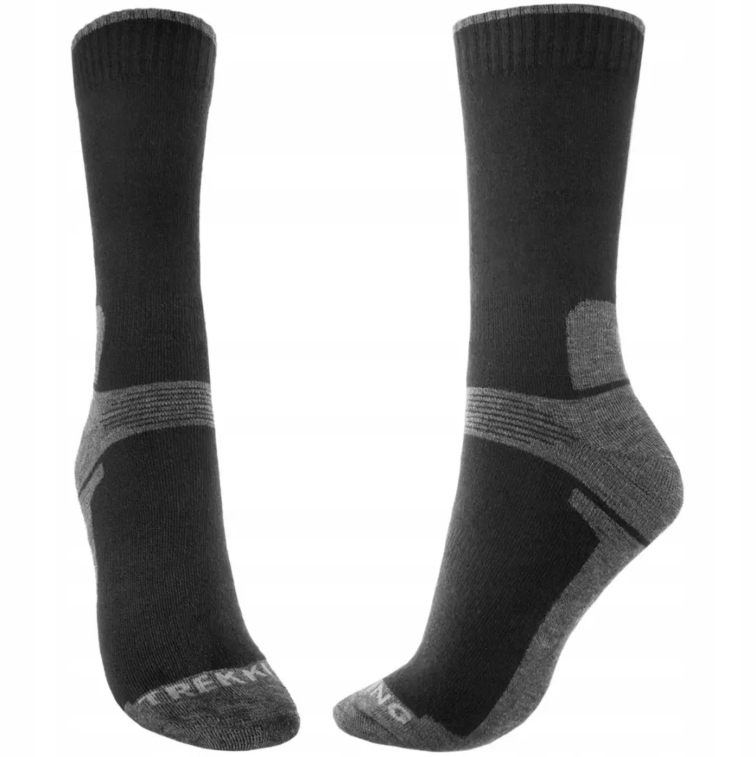 Comodo Merino Wollen Wandelsokken MID Zwart 39-42