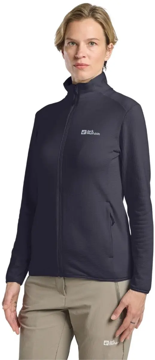 Jack Wolfskin Kolbenberg Full Zip Graphite Fleece Jack Dames