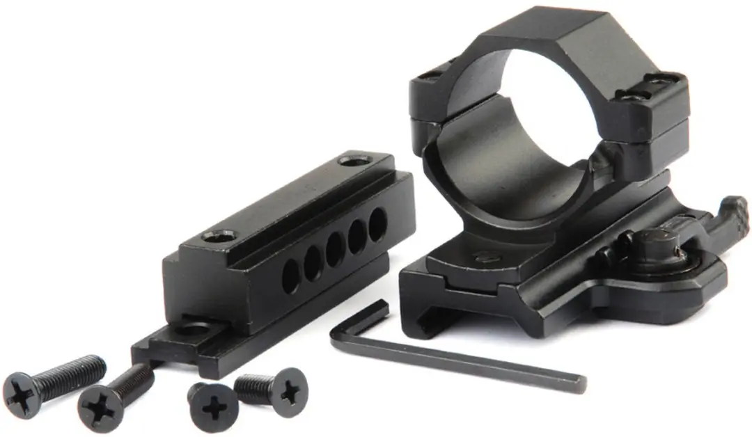 Quick detached mount + raiser MQL-03 Zwart