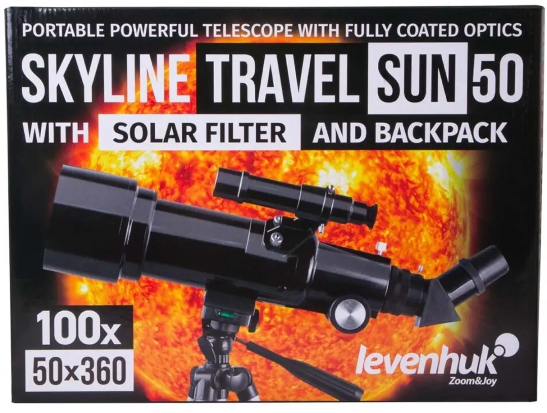 Levenhuk Skyline Travel Sun 50 Telescoop - 50mm - afbeelding 2 van 6