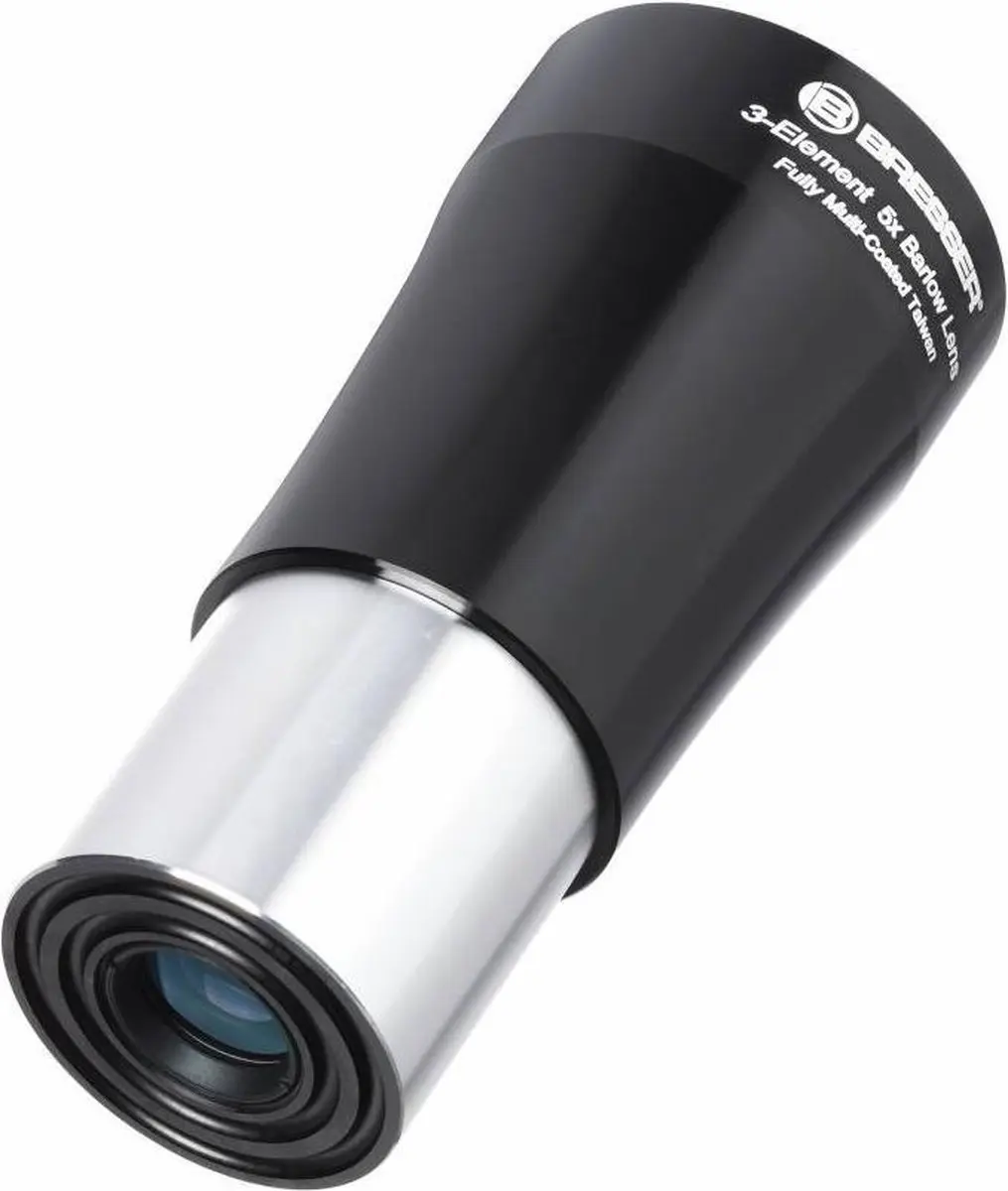 Bresser Telescoop - Barlowlens - 5x - 1,25 Inch - Aluminium - Zwart - afbeelding 2 van 3