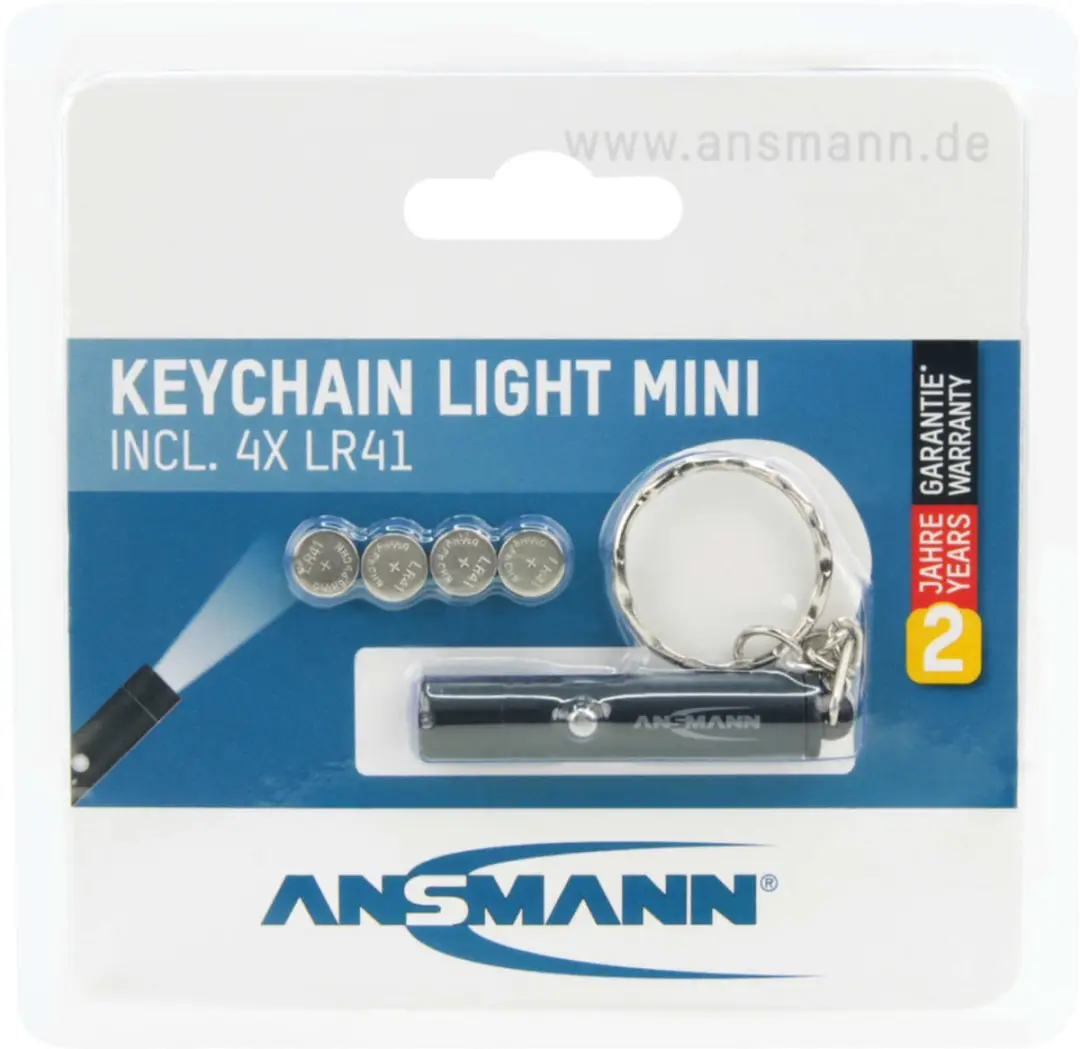 Ansmann 1600-0272 Mini Sleutelhangerlampje - Zwart - afbeelding 3 van 6