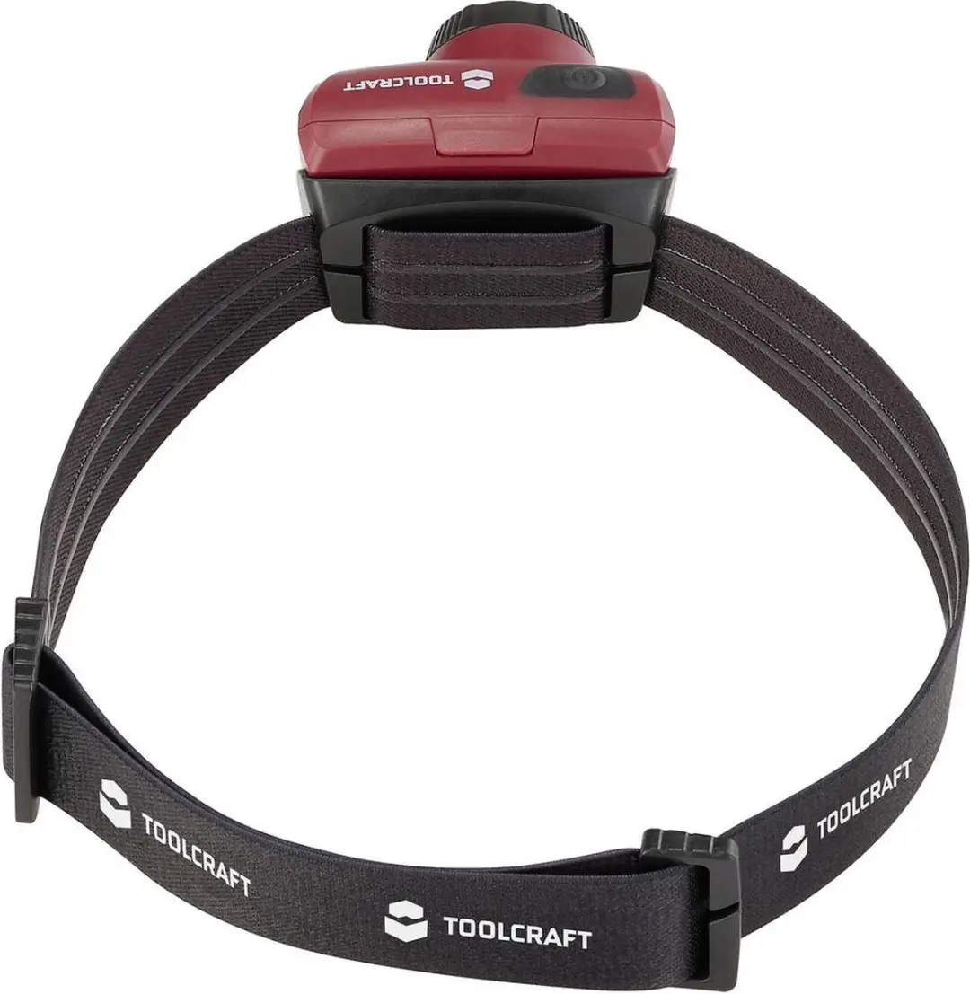 TOOLCRAFT TO-9581292 LED Hoofdlamp - 580 lm - Zwart/Rood - afbeelding 4 van 4