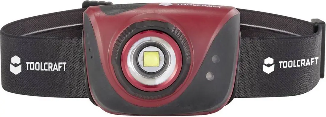 TOOLCRAFT TO-9581292 LED Hoofdlamp - 580 lm - Zwart/Rood - afbeelding 3 van 4