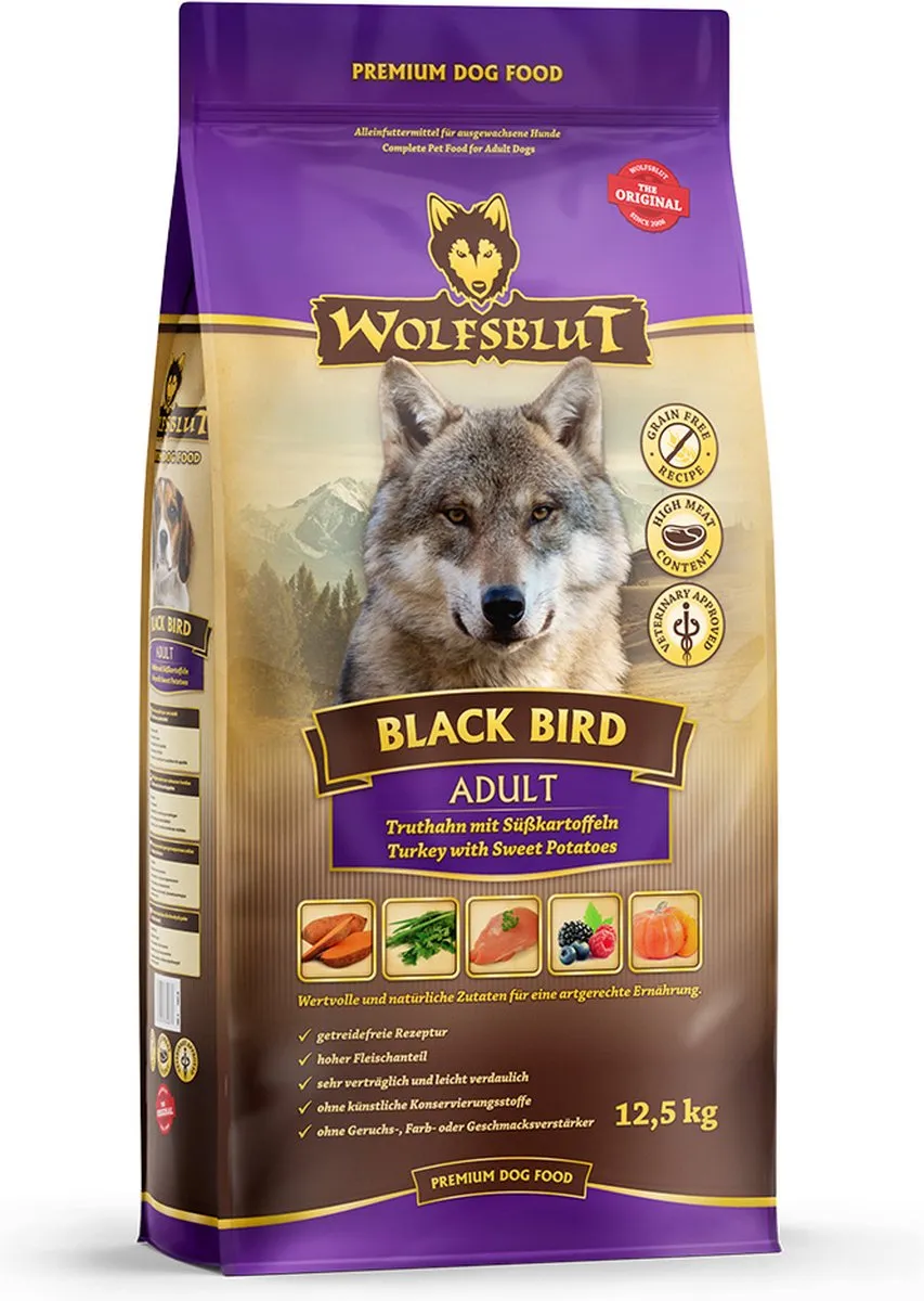 Wolfsblut Grain Free Adult Black Bird 12,5kg