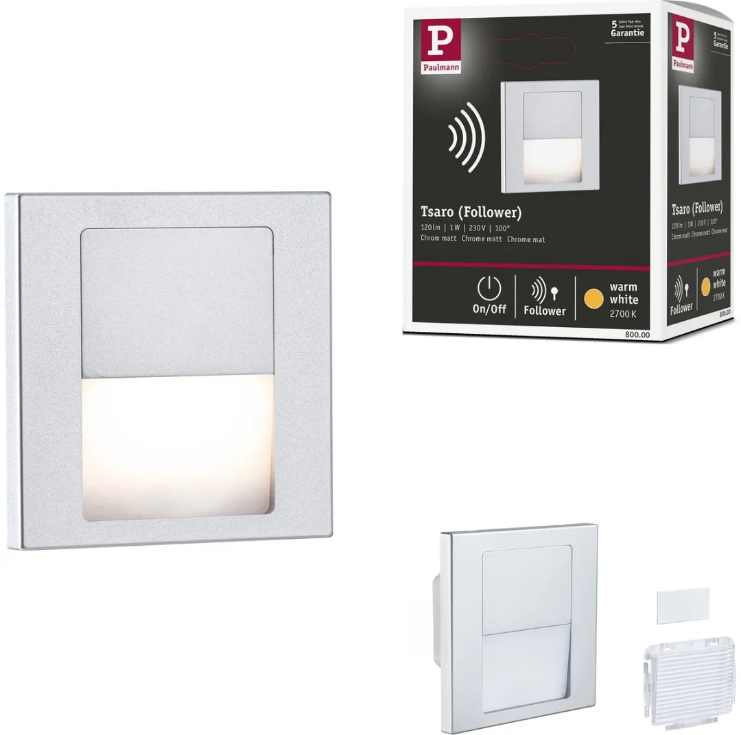 Paulmann Tsaro LED-wandinbouwlamp 1W 80lm